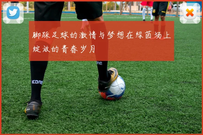 脚踩足球的激情与梦想在绿茵场上绽放的青春岁月
